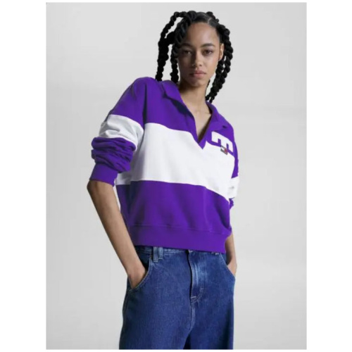 TOMMY JEANS Relax letterman flag polo